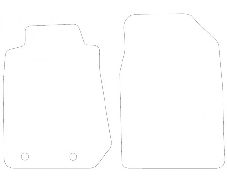 Velours Car mats for Isuzu D-Max 2012- front set 2-piece, Image 2