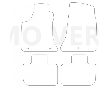 Velours Car Mats for Lancia Thema 2011-2014- 4-piece, Image 2