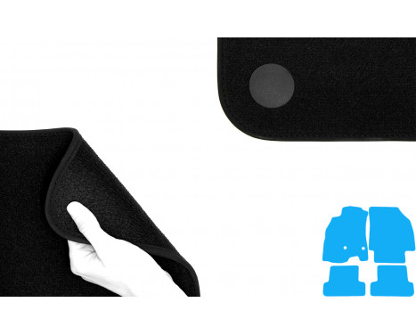 Velours Car Mats for Renault Megane III 2011- 4-piece, Image 3