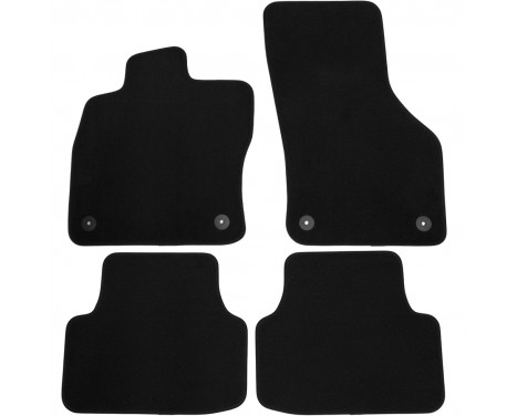 Velours Car Mats for Skoda Octavia 2013- 4-piece