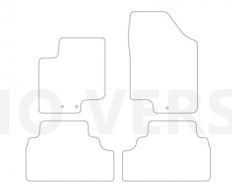 Velours car mats Hyundai iX20 2011- 4-pieces, Image 2