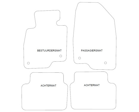 Velours car mats Mazda 6 Sportbreak 2017-, Image 2