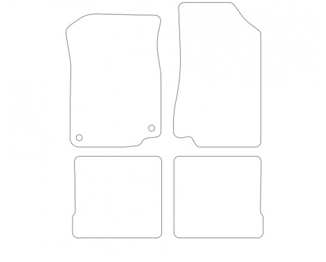 Velours car mats Seat Toledo 1995-2000 4-piece, Image 2