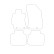 Velours car mats Subaru Outback 2015- 4-pieces, Thumbnail 2