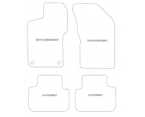 Velours Car Mats suitable for Alfa Romeo 147 2002-2009 4th, Image 2