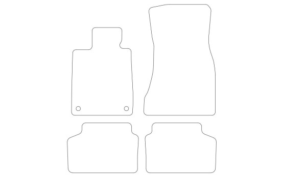 Velours car mats suitable for BMW 7 series G-11 2016- 4-deli, Image 2