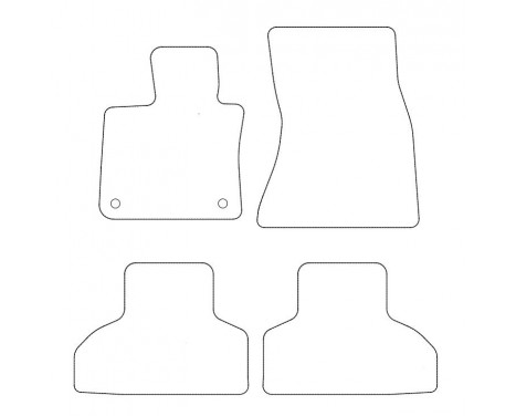 Velours car mats suitable for BMW X5 F15 2014- 4-piece, Image 2