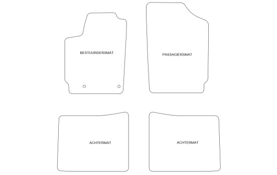 Velours Car Mats suitable for Citroen Berlingo 2004-2008 se, Image 2