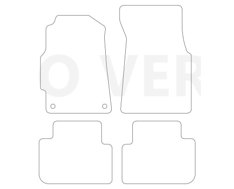 Velours Car Mats suitable for Honda Integra 1997-2001 4-piece, Image 2