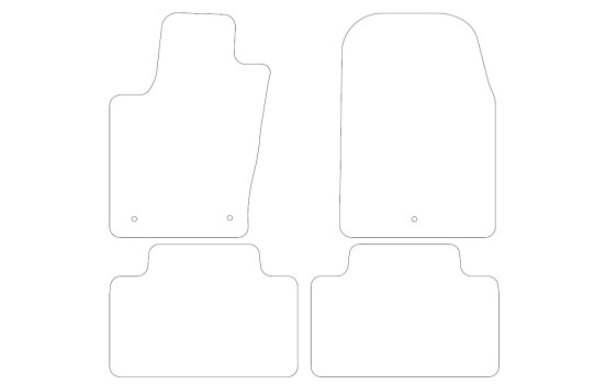Velours car mats suitable for Jeep Grand Cherokee 2014- 4-d, Image 2