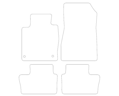 Velours Car Mats suitable for Nissan Juke 2019- 4-piece, Image 2