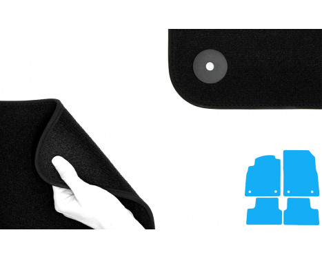 Velours car mats suitable for Opel Astra J 2010 / Cascada 2, Image 3