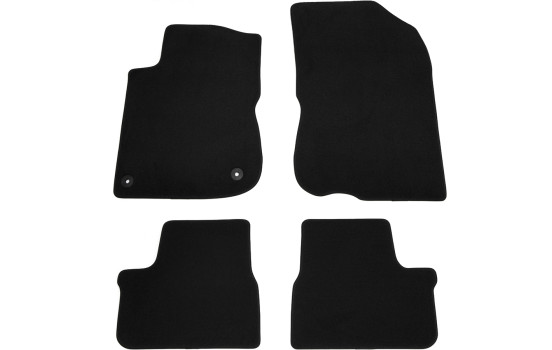 Velours car mats suitable for Peugeot 208 2012- 4-piece