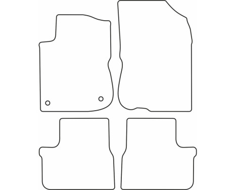 Velours car mats suitable for Peugeot 208 5 de, Image 6