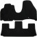 Velours car mats suitable for Peugeot 807 2003- 2-piece