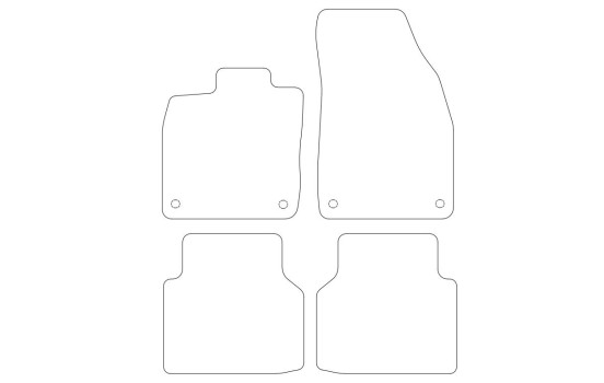 Velours car mats suitable for Skoda Enyaq 2021 - 4-piece, Image 2