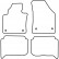 Velours car mats suitable for VW Touran 2007- 4-piece, Thumbnail 2