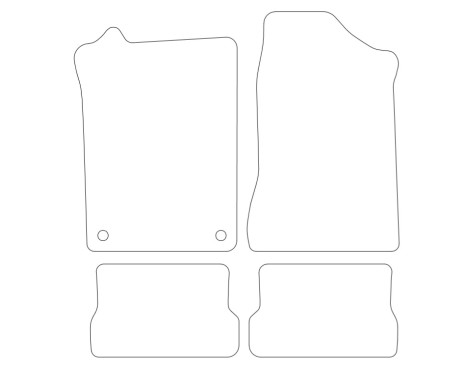 Velours car mats VW Corrado 1988-1995 4-piece, Image 2