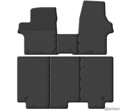 Gledring Rubber Mats suitable for Kia PV5 Minivan (Bus) 2025- (G-profile 6-piece)
