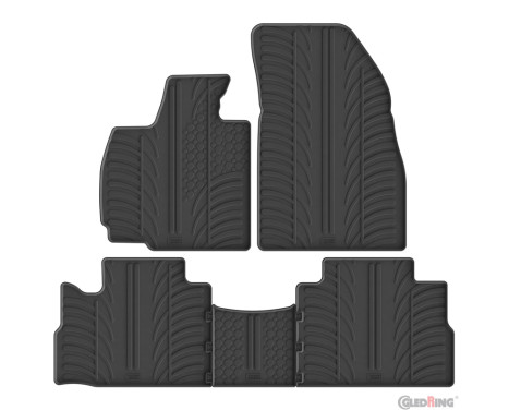 Gledring Rubber Mats suitable for Omoda 9 SHS P (PHEV) 2025- (T-profile 5-part)