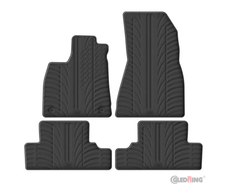 Gledring Rubber mats suitable for Renault 5 E-Tech 2024- (T profile 4-piece + mounting clips)