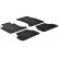 Rubber mats suitable for BMW 5 series E60/E61 2004-2010 (T-Design 4-piece + mounting clips)
