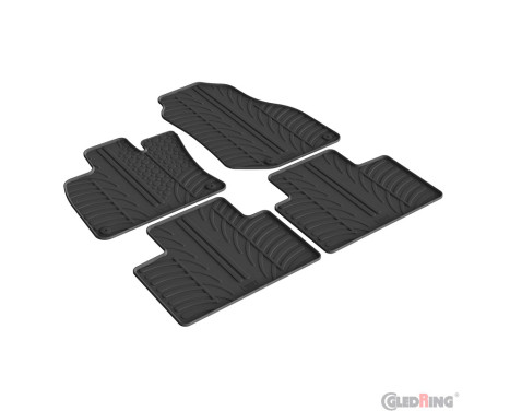 Rubber mats suitable for Lynk & Co 01 2021- (T profile 4-piece)
