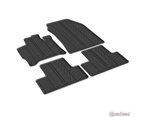 Rubber mats suitable for Opel Astra L HB 5-door MHEV 2024- (T profile 4-piece)