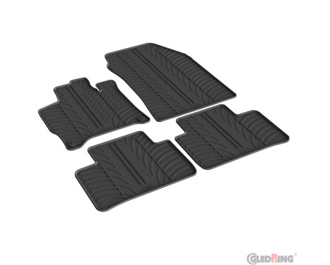 Rubber mats suitable for Opel Astra L Sports Tourer MHEV 2024- (T profile 4-piece)