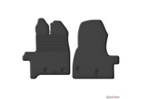 Sliding ring rubber mats suitable for Ford Transit Furgon (Box) 2+1 2014- (seat/bench) (G-profile 2-part