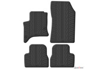 Sliding ring rubber mats suitable for Jeep Avenger (J2) (Hybrid) 2025- (T-profile 4-piece + mounting clip)
