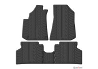 Sliding ring rubber mats suitable for Kia e-Niro II (SG2) 2022- (T-profile 5-piece)