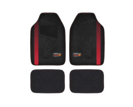 Red Bull Oracle Car Mats 4-Piece Set Black/Red