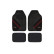 Red Bull Oracle Car Mats 4-Piece Set Grey/Black/Red