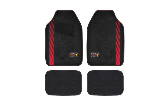 Red Bull Oracle Universal Car Mats 4-Piece Set Black/Red