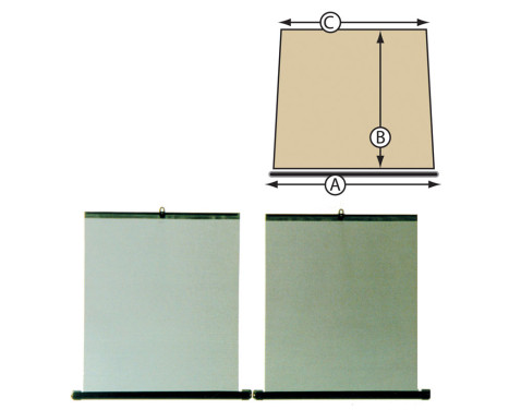 Roller blind 2 pieces 47cm x 44cm x 58cm, Image 3