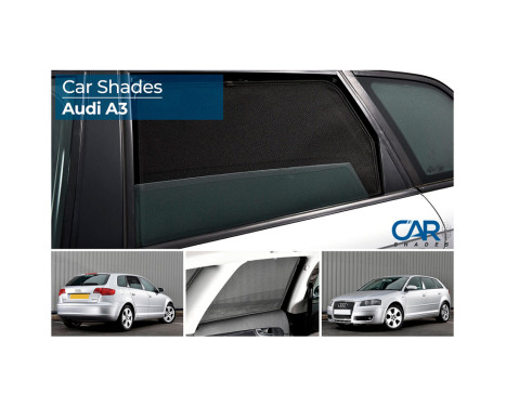 Privacy Shades (rear doors) suitable for Audi A3 8P 5-door 2003-2012 (2-piece), Image 9