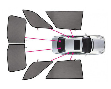 Privacy Shades suitable for Dacia Logan MCV Station 2012-2020 (6-piece), Image 3