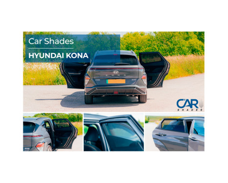 Set Car Shades (rear doors) suitable for Hyundai Kona II 5 doors 2024- (2-piece), Image 10
