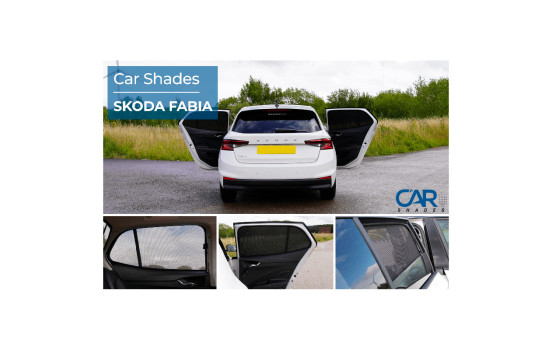 Set Car Shades (rear doors) suitable for Skoda Fabia IV 2021 - (2-piece), Image 9