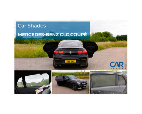 Set of Car Shades (rear doors) suitable for Mercedes GLC Coupe (C253) 2016-2023 (4-piece), Image 7