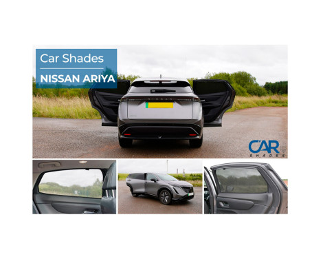 Set of Car Shades (rear doors) suitable for Nissan Ariya 2022 - (2-piece), Image 8