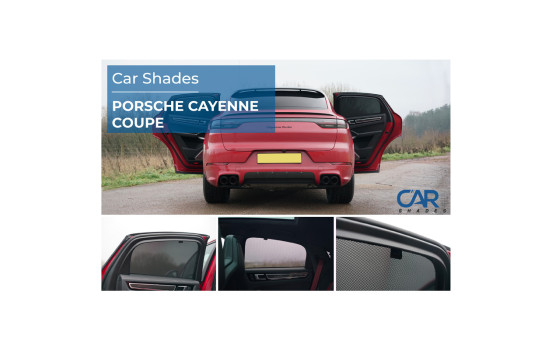 Set of Car Shades (rear doors) suitable for Porsche Cayenne Coupe (9YB) 2019-2026 (2-piece), Image 2