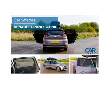 Set of Car Shades (rear doors) suitable for Renault Grand Scenic 2016-2023 (2-piece), Image 8