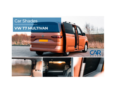 Set of Car Shades (rear doors) suitable for Volkswagen T7 Multivan 2021 - (2-piece), Image 8