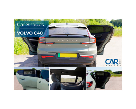 Set of Car Shades (rear doors) suitable for Volvo C40 2021 - (4-piece), Image 7