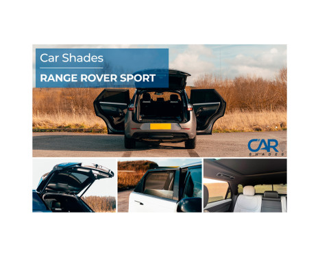 Set of Car Shades suitable for Range Rover Sport 5-door 2022 - (6-piece), Image 9