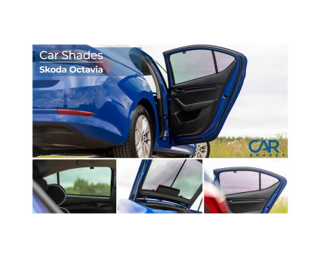 Set of Car Shades suitable for Skoda Octavia IV (NX3) HB 5-door 2020- (4-piece), Image 10