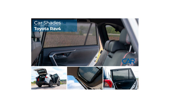 Set of Car Shades suitable for Toyota RAV-4 (5th Gen) 2018- (with reversing camera) (6-piece), Image 2