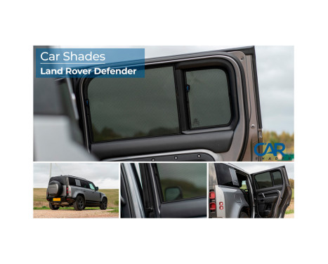 Sun blinds (rear doors) suitable for Land Rover Defender D110 5-door 2020- (4-piece), Image 8
